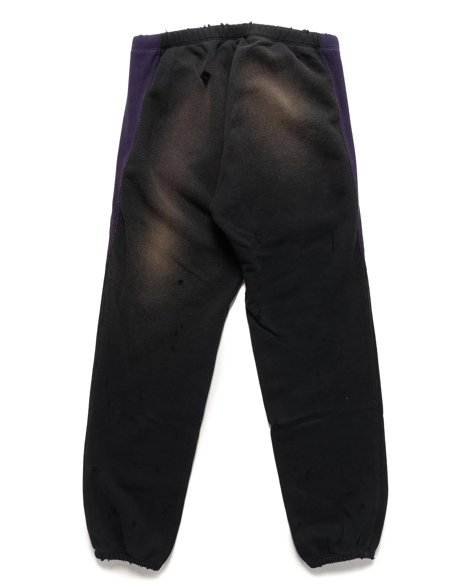 2-Tone String Sweat Pant - Cotton French Terry Black