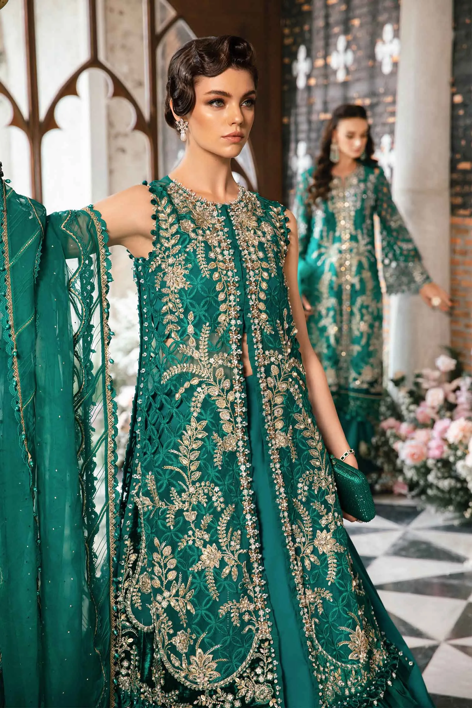 3 Piece Unstitched Embroidered Suit | BD-2806