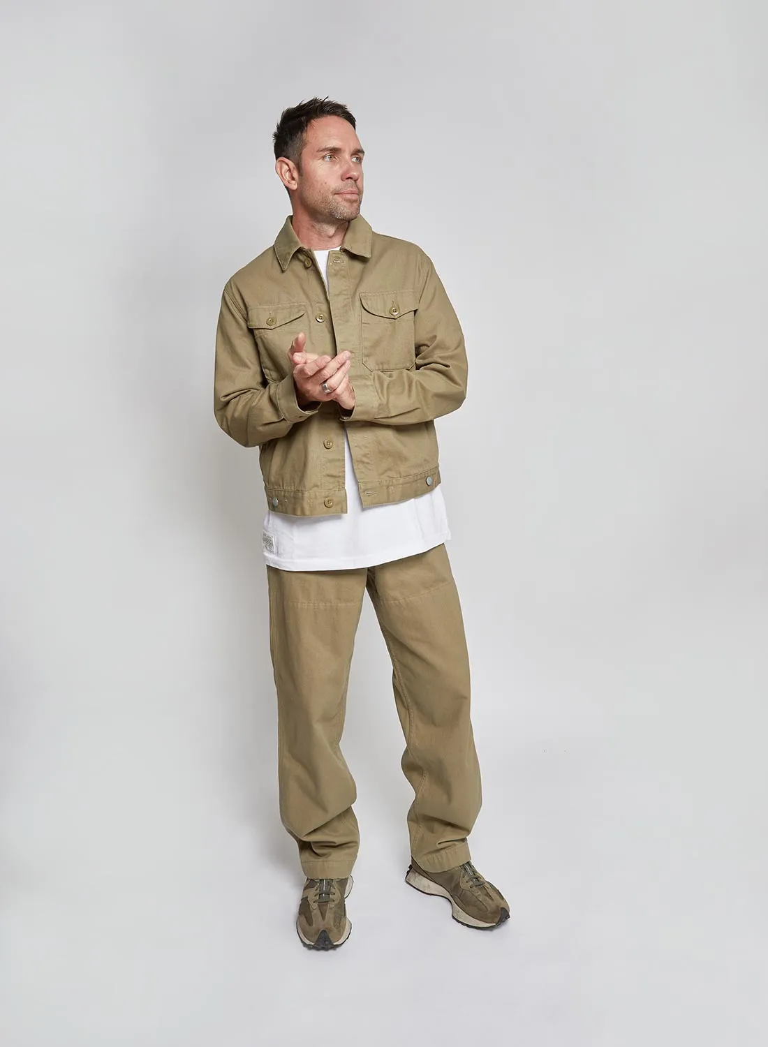 6 Pocket Pant Heavy Cotton in Army