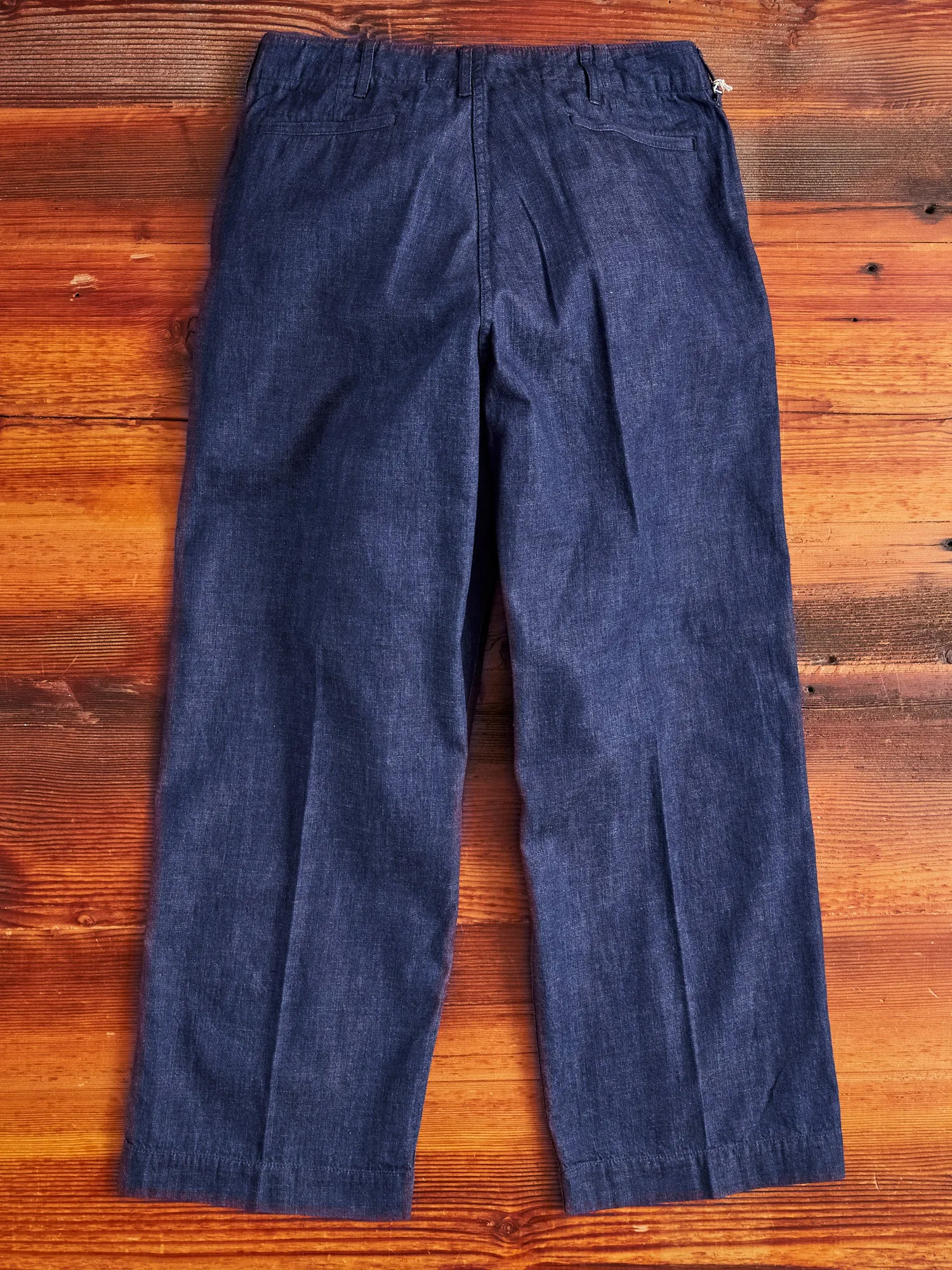 8oz Denim Military Trousers in Indigo