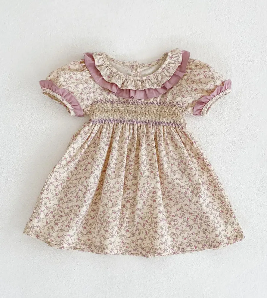 Baby & Toddler Girls Twinning - Mauve Vintage Floral Rompers & Dresses