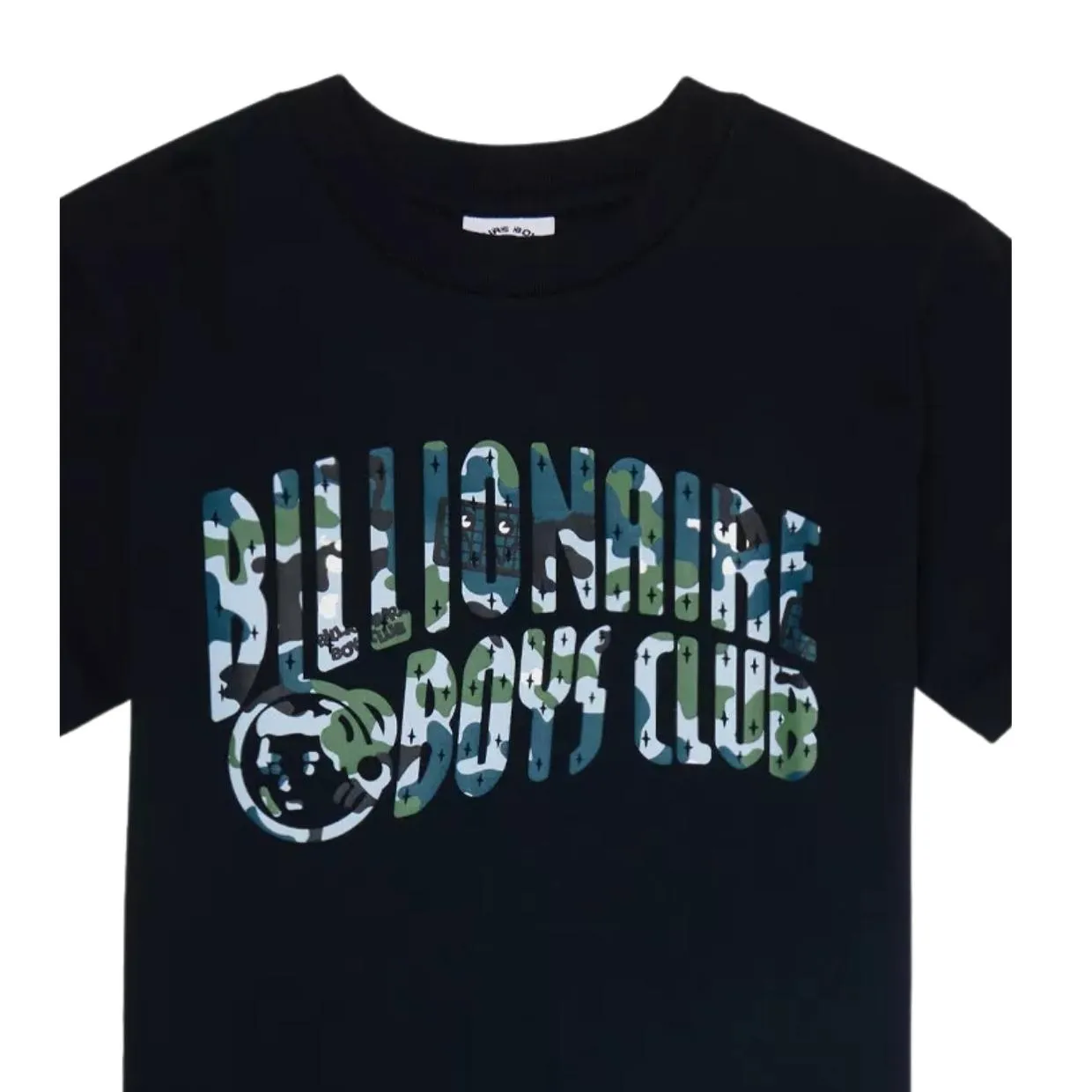 Billionaire Boys Club Kids Camo Arch Logo Black T-Shirt