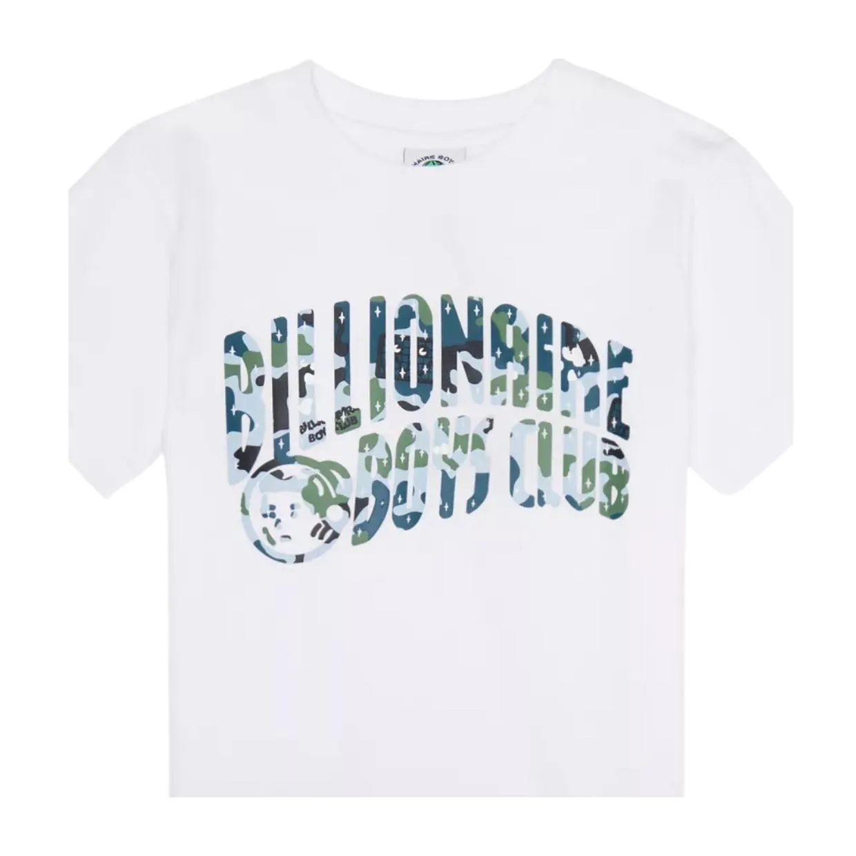 Billionaire Boys Club Kids Camo Arch Logo White T-Shirt