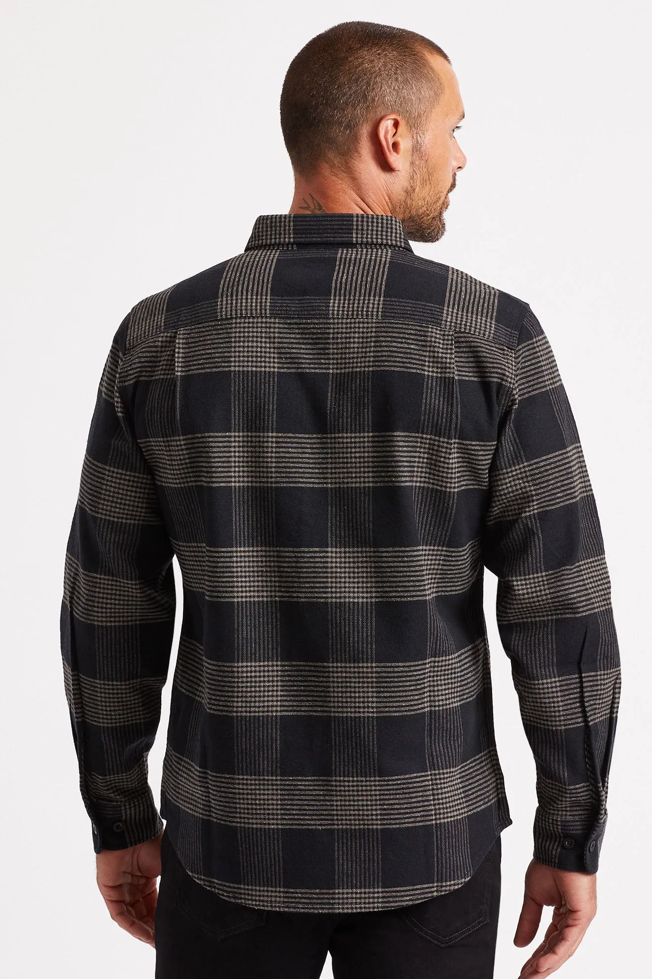 Bowery L/S Flannel - Black/Steel