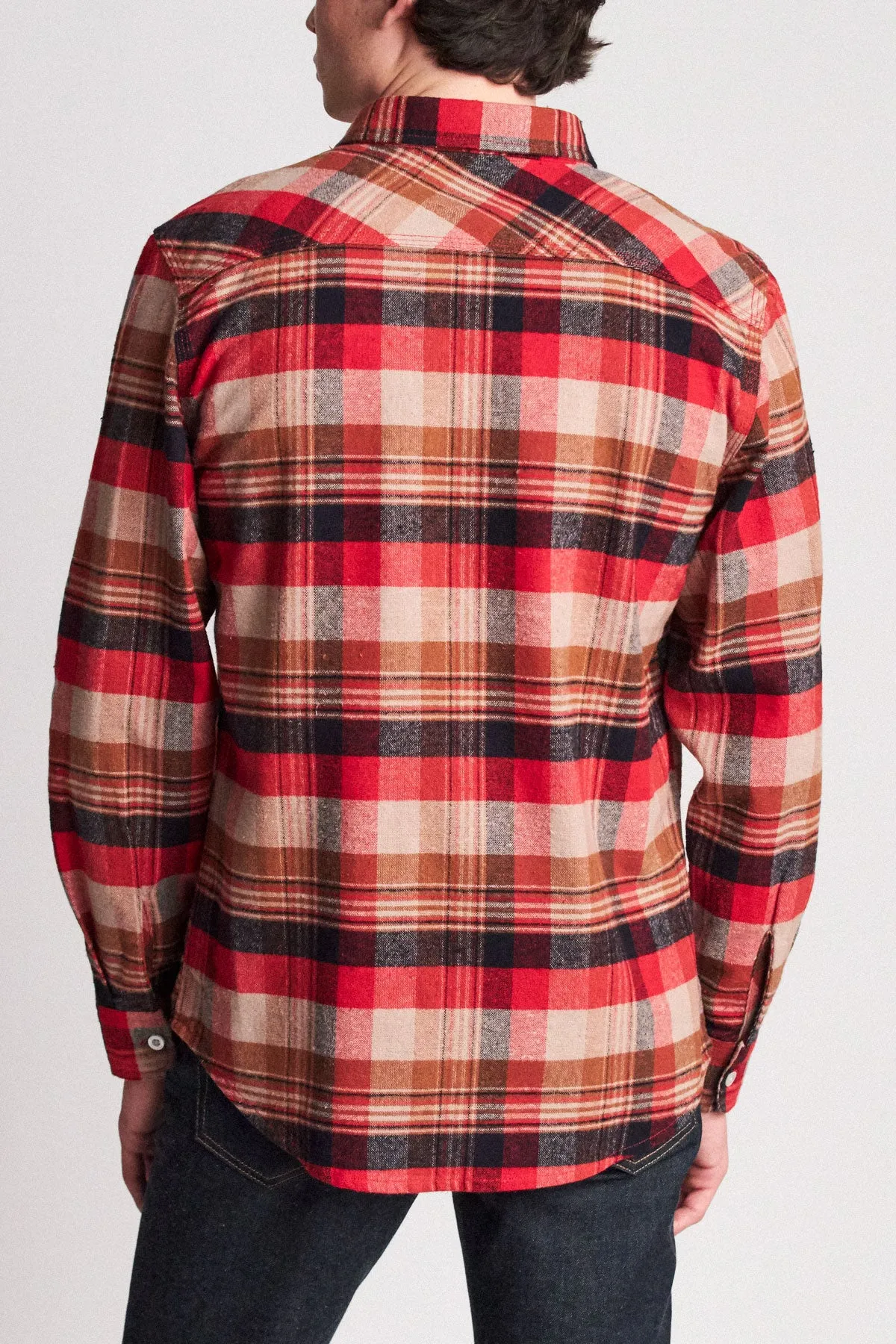 Bowery L/S Flannel - Red/Copper