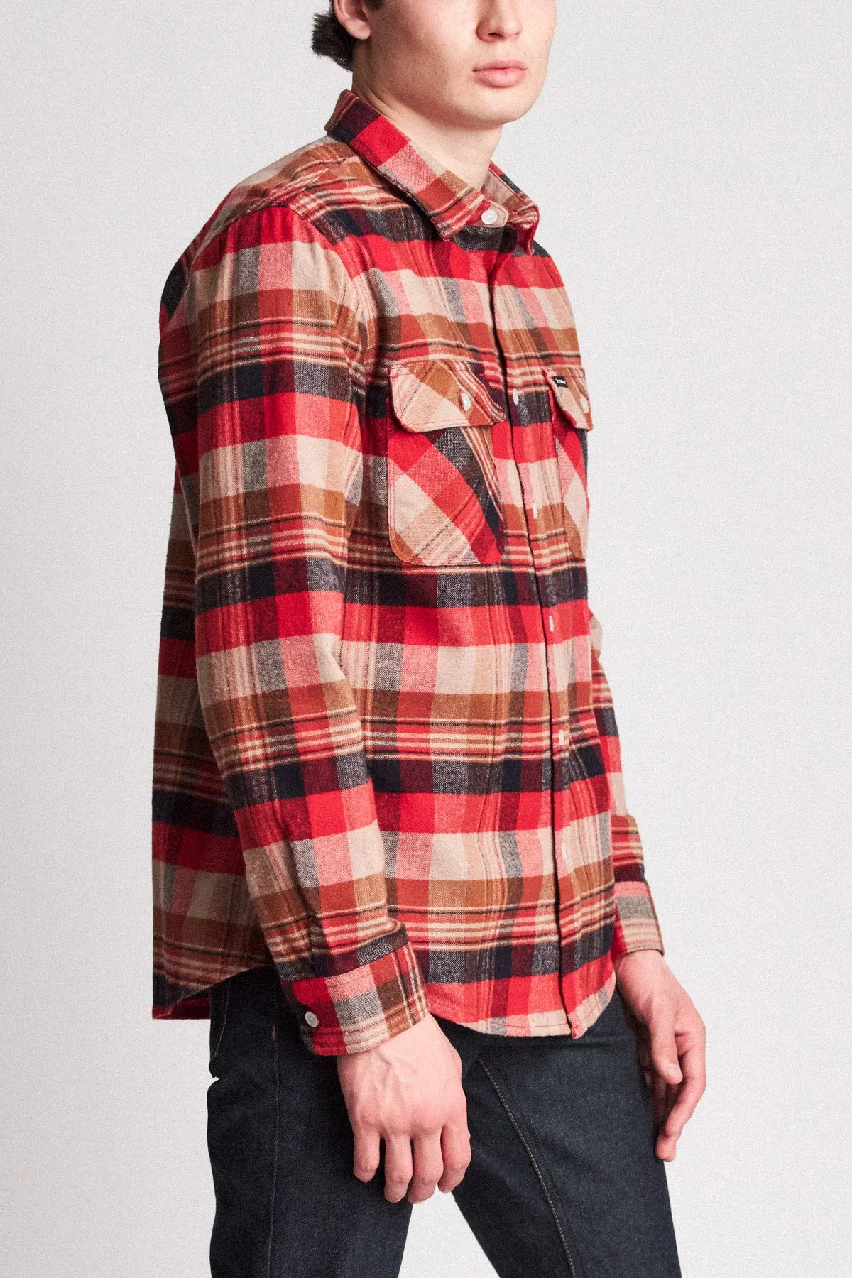 Bowery L/S Flannel - Red/Copper