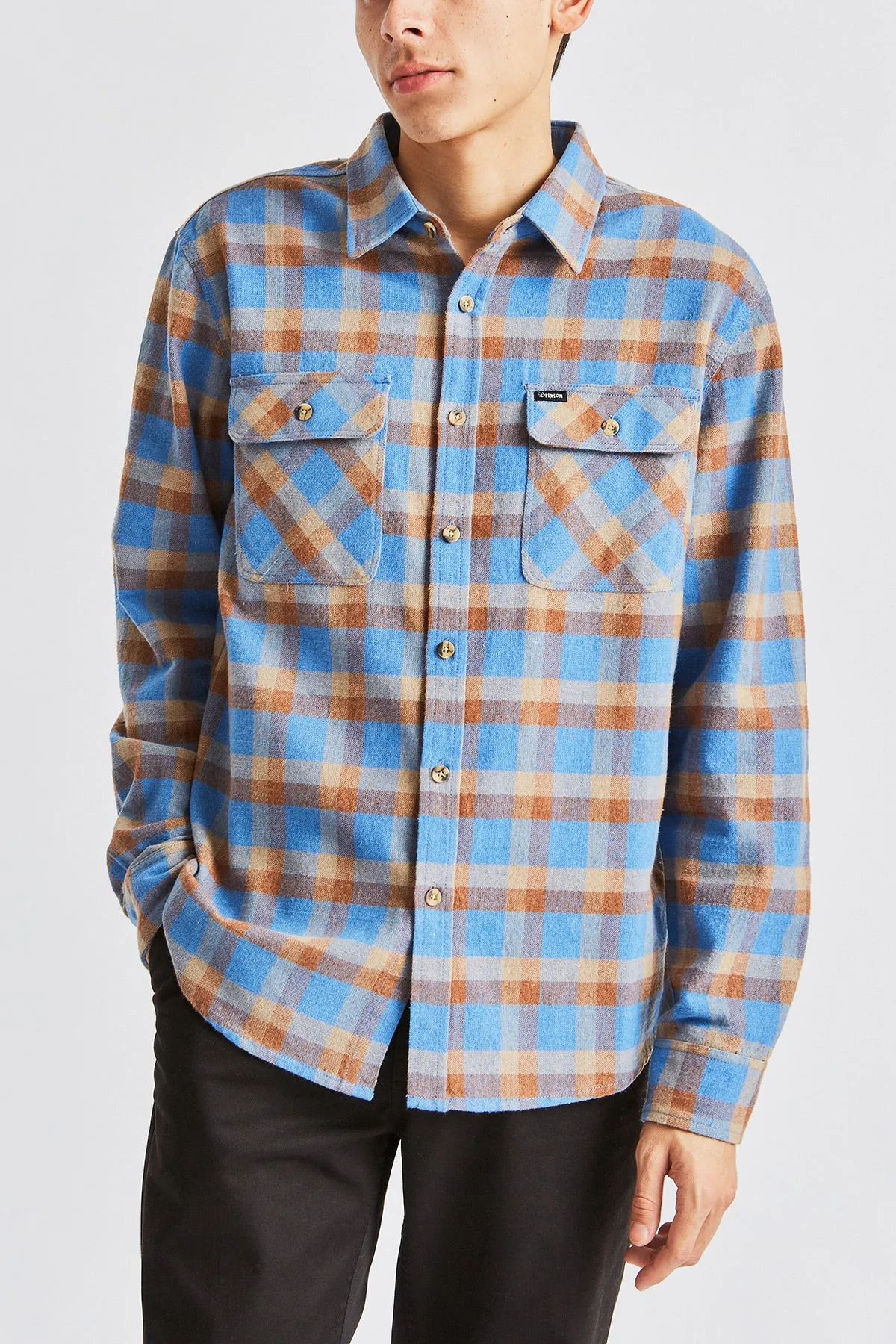 Bowery L/S Flannel - River Blue