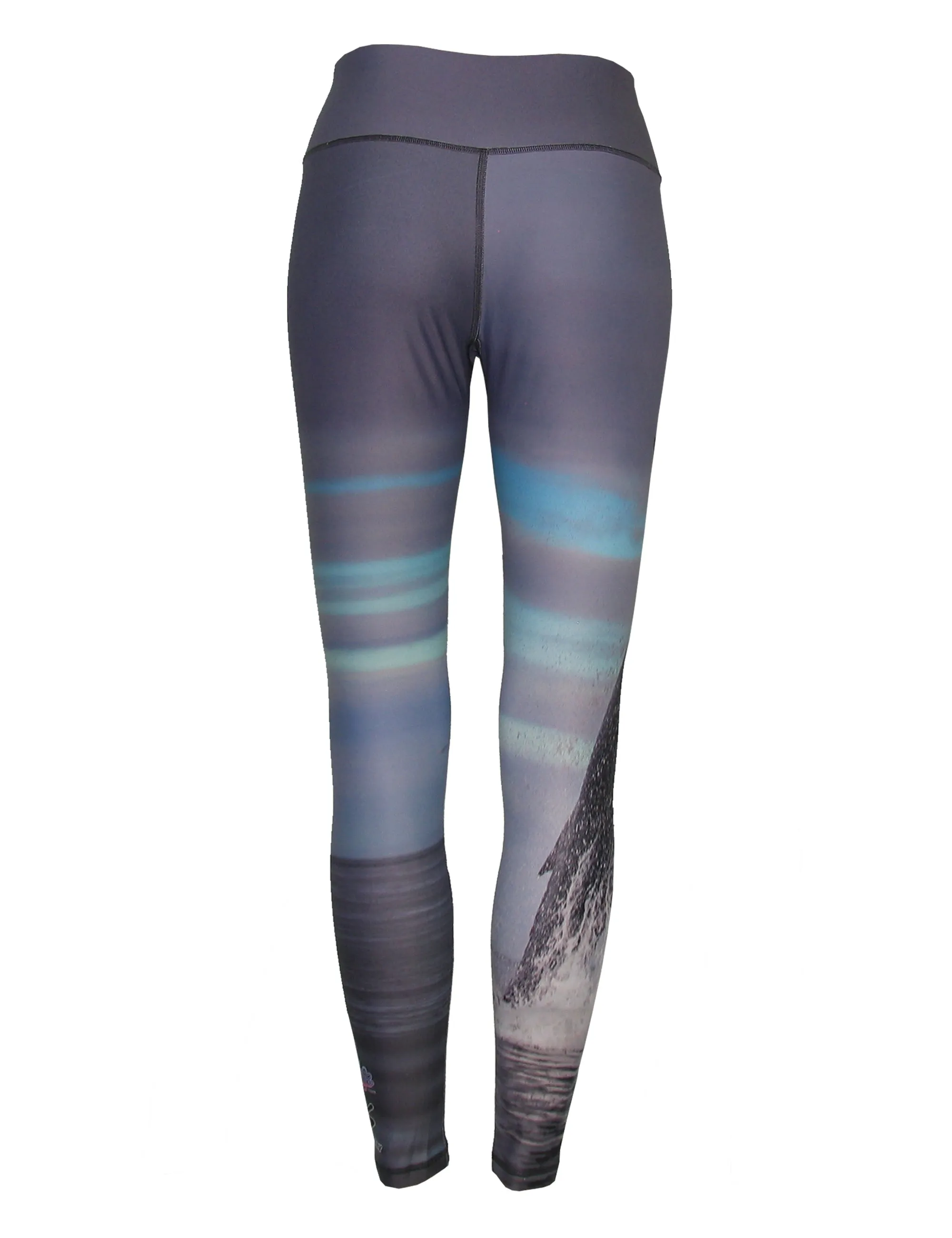 Breech Whale Ocean Print Patterned All Sport Leggings