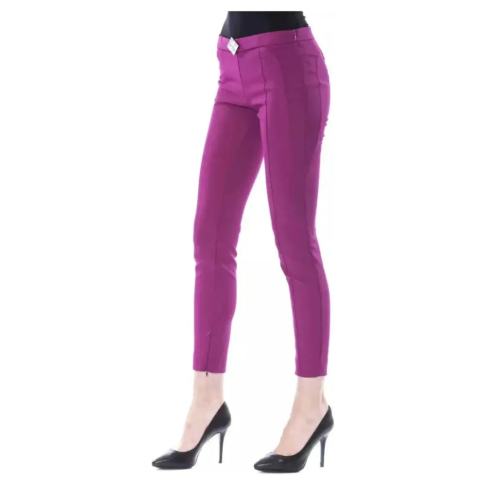 BYBLOS Purple Polyester Women Pants