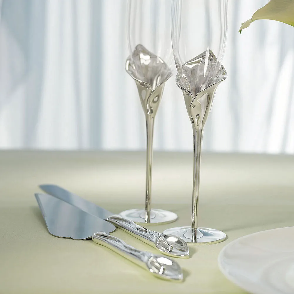 CALLA LILY CAKE SERVING SET