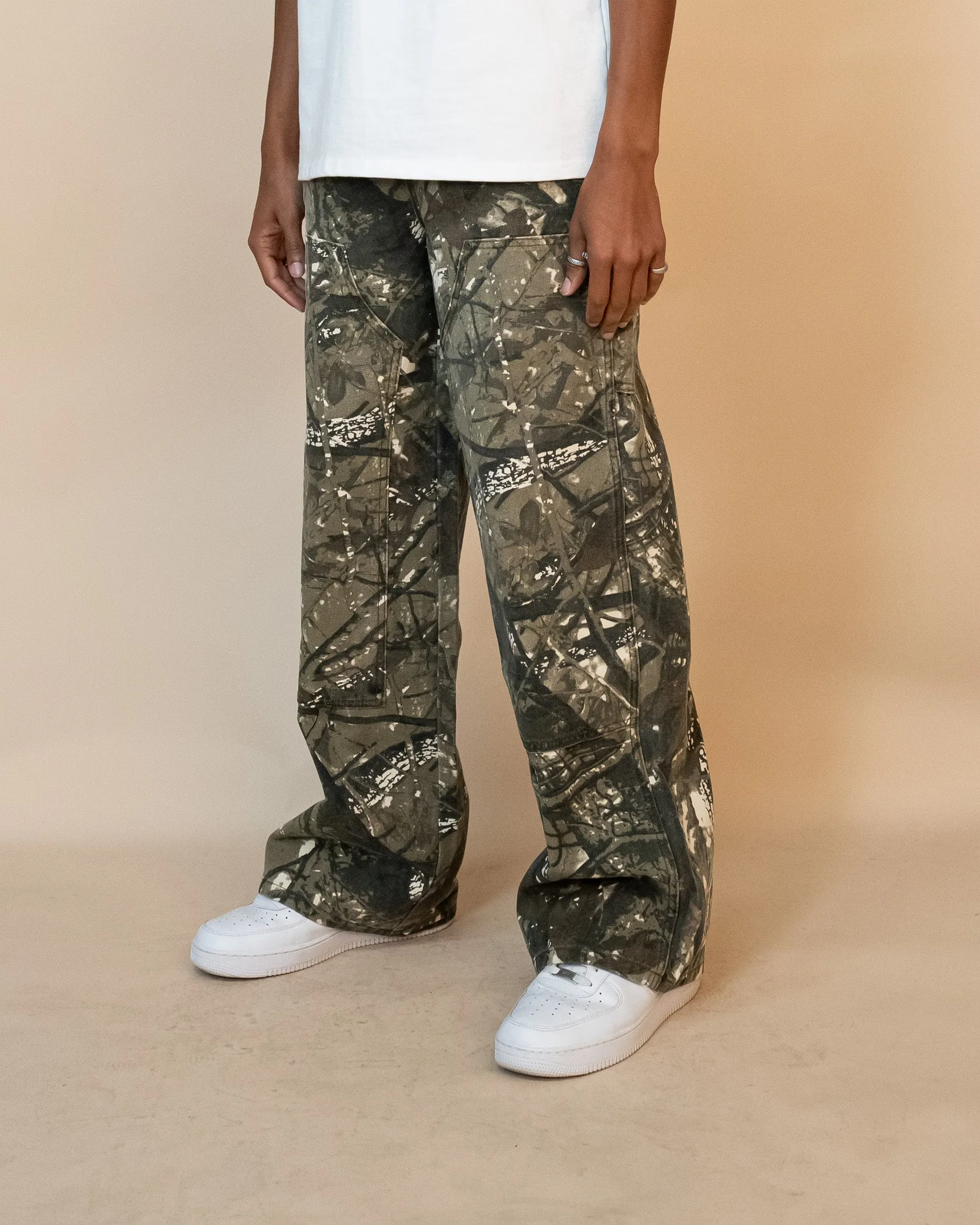 CAMO CARPENTER PANTS - HUNTER CAMO