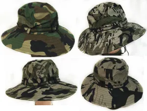 camo fishing hat with mesh Case of 24