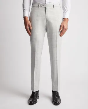 Checked Stretch Formal Trousers