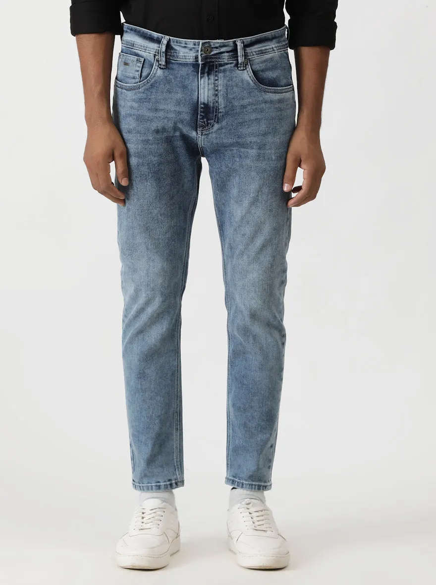 Cloudy Blue Washed Urban Fit Jeans | Greenfibre