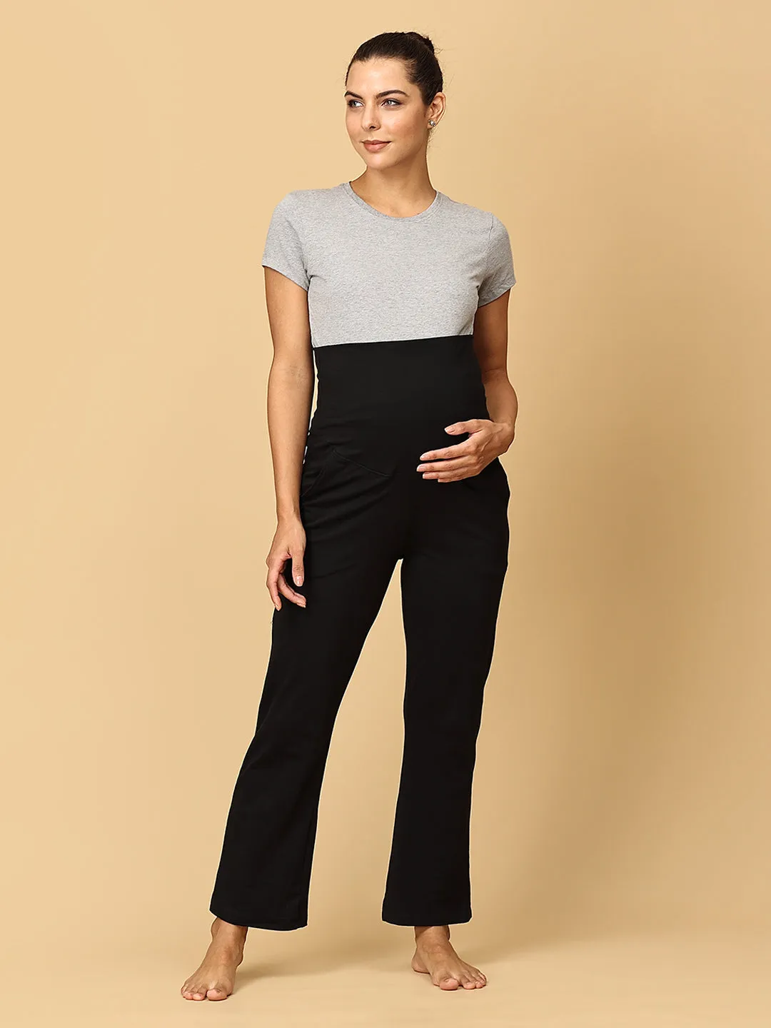 Combo Of Comfy Maternity Trackpants, Leggings & Joggers