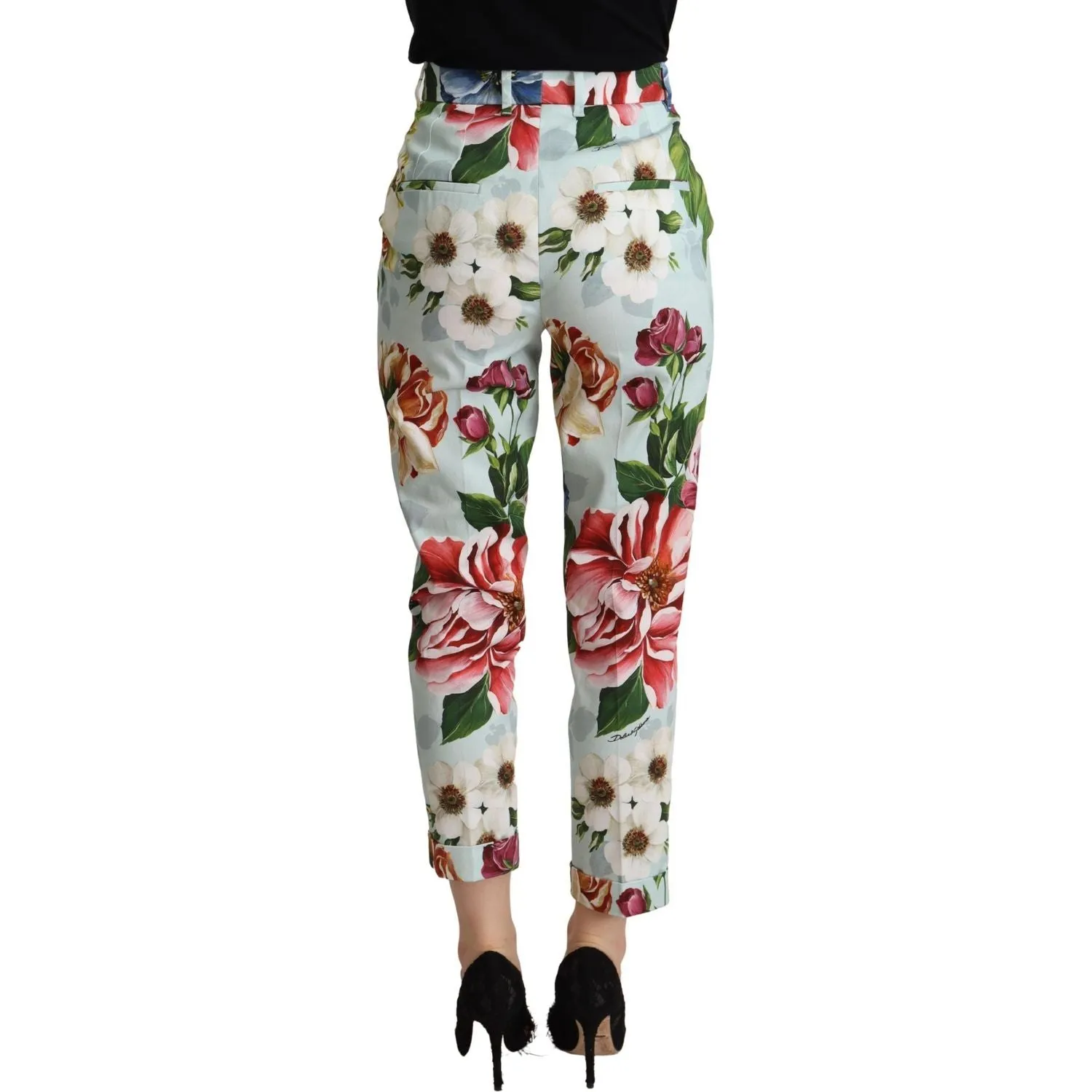 Dolce & Gabbana Elevate Your Chic with Floral Tapered Pants