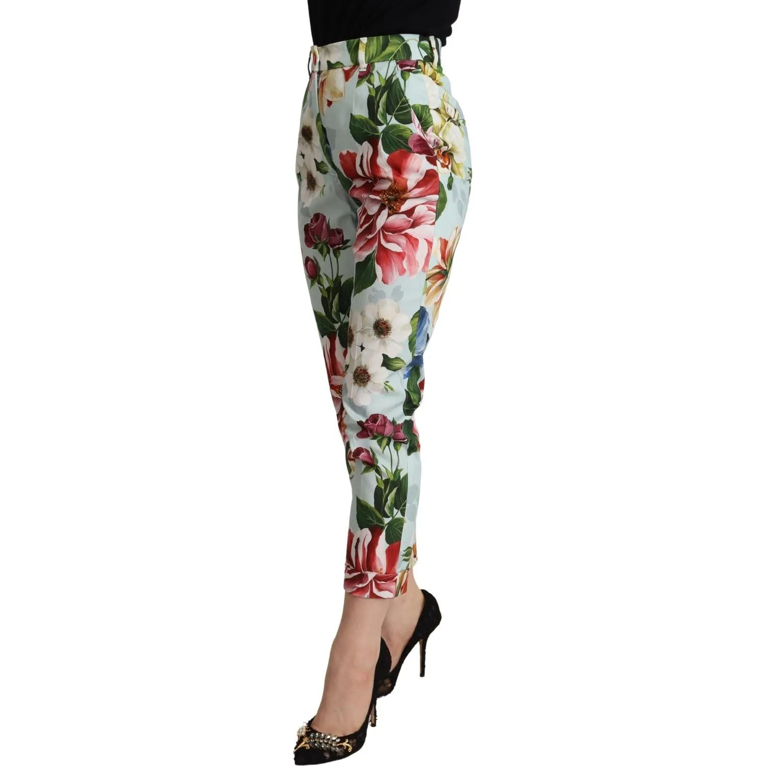 Dolce & Gabbana Elevate Your Chic with Floral Tapered Pants