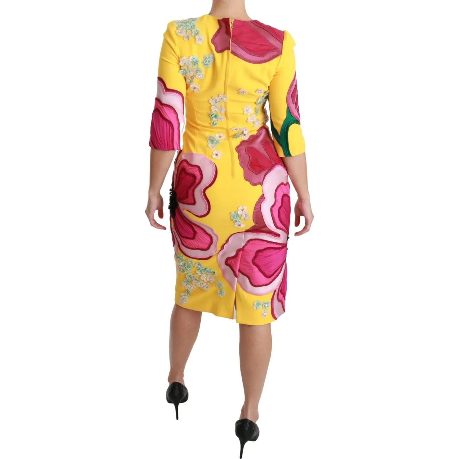 Dolce & Gabbana Sunshine Bloom Sheath Knee-Length Dress