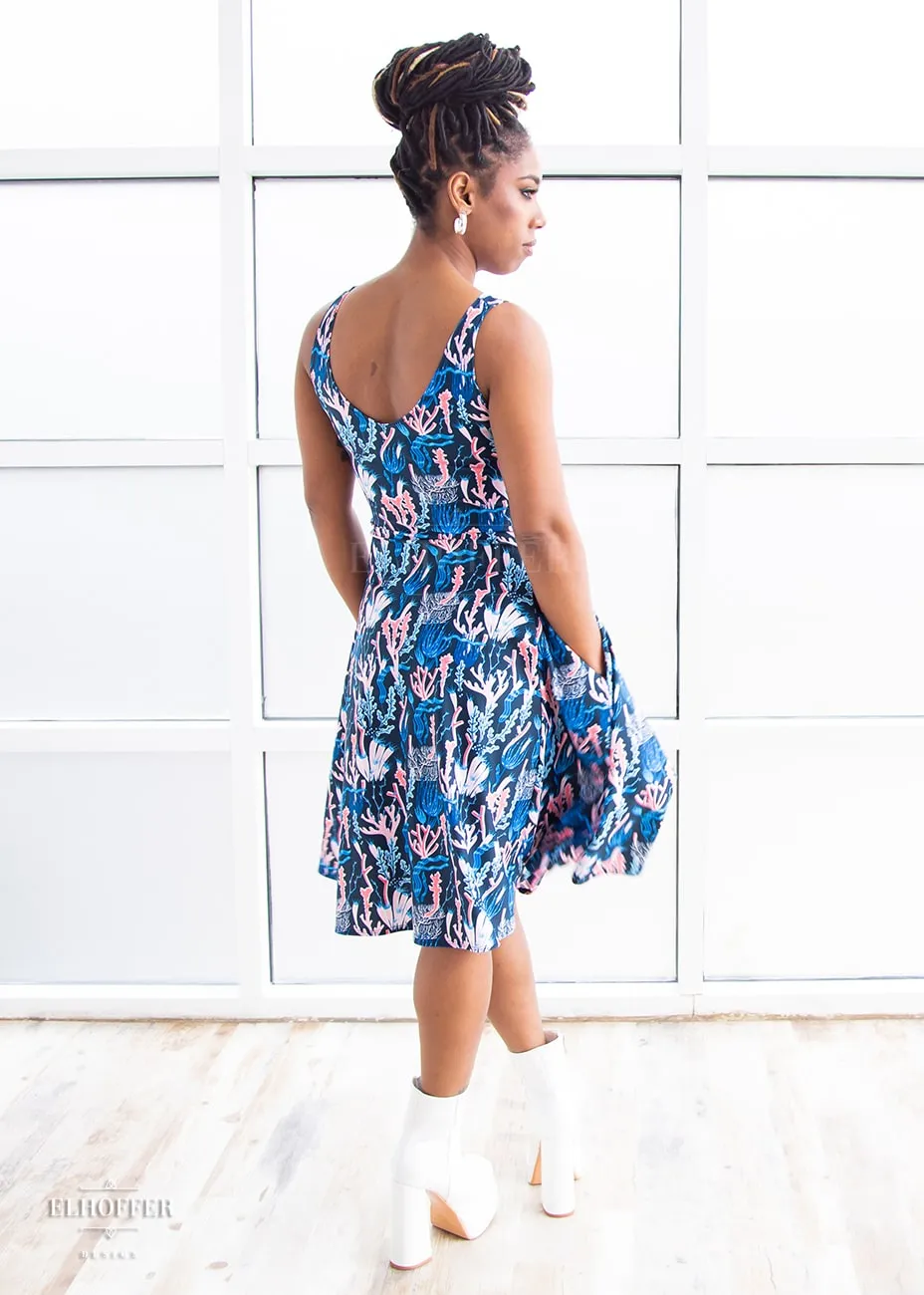 Essential Aquarius Knee Length Dress - Barrier Reef