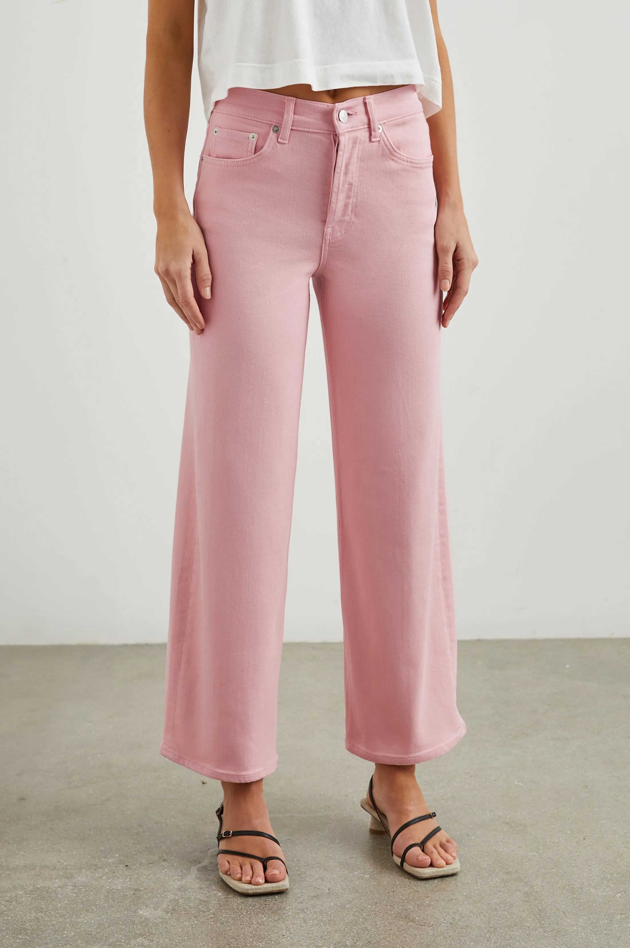 GETTY CROP WIDE LEG - BUBBLE GUM