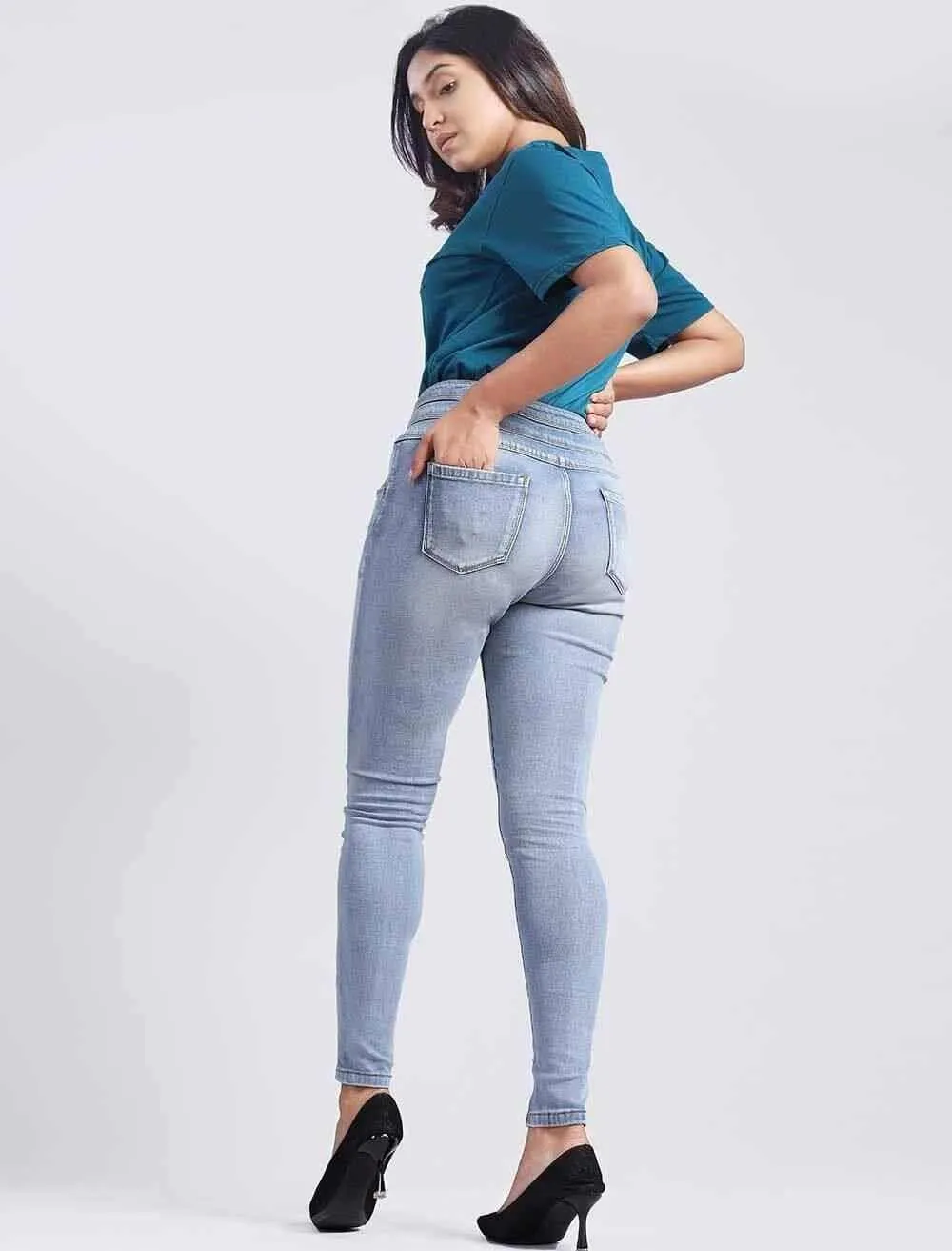 High Waist Skinny Denim