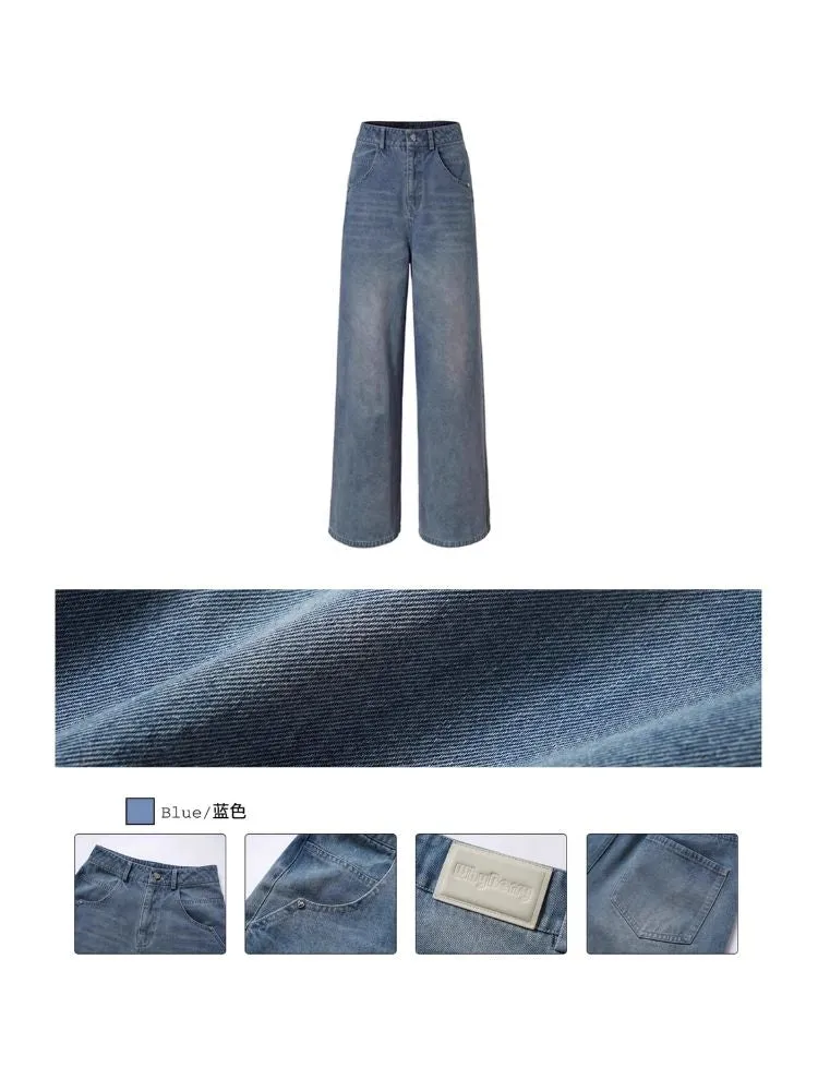 High-waisted wide-leg jeans【s0000006196】