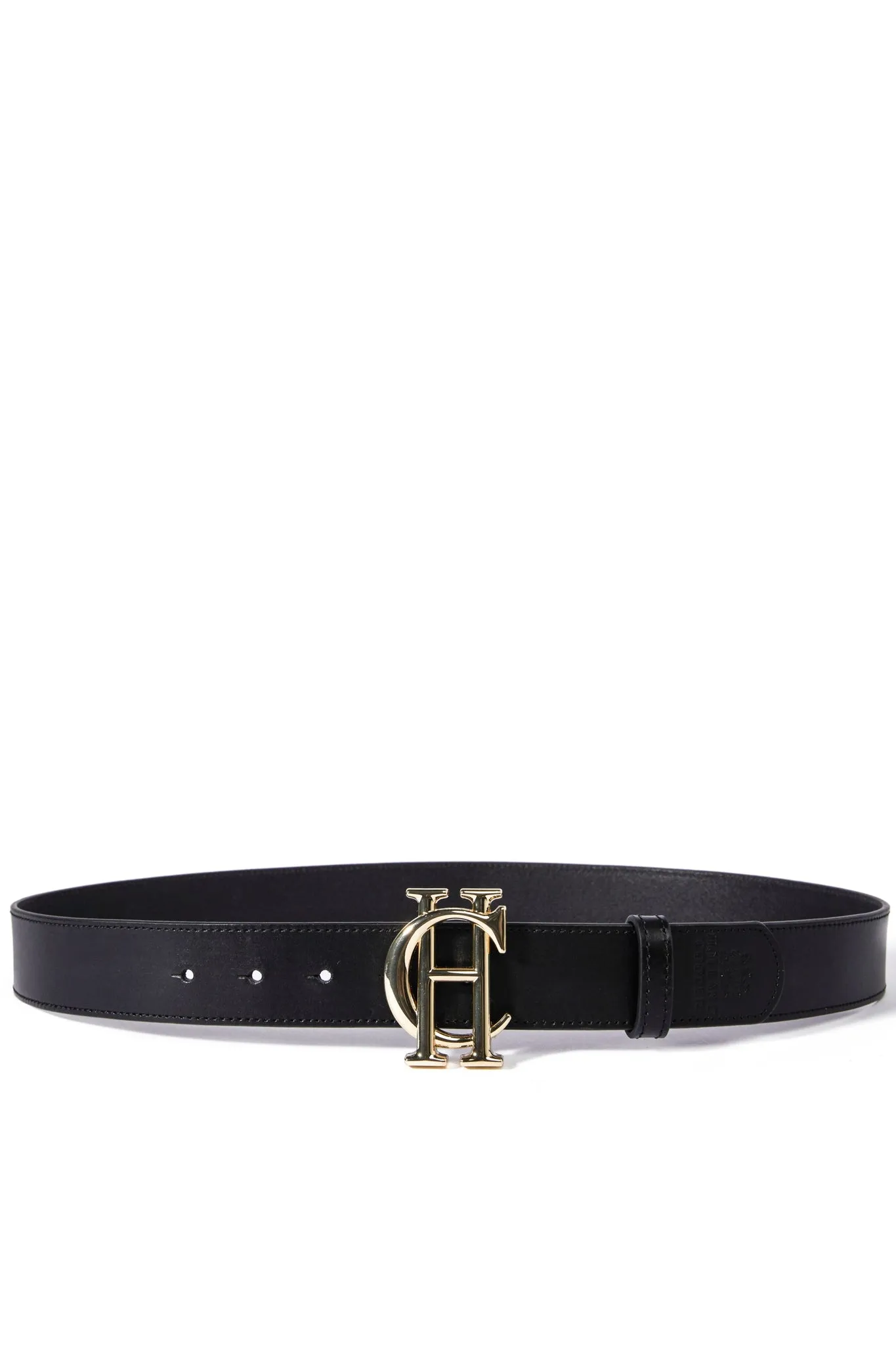 Holland Cooper Classic Ladies Belt in Black and Gold