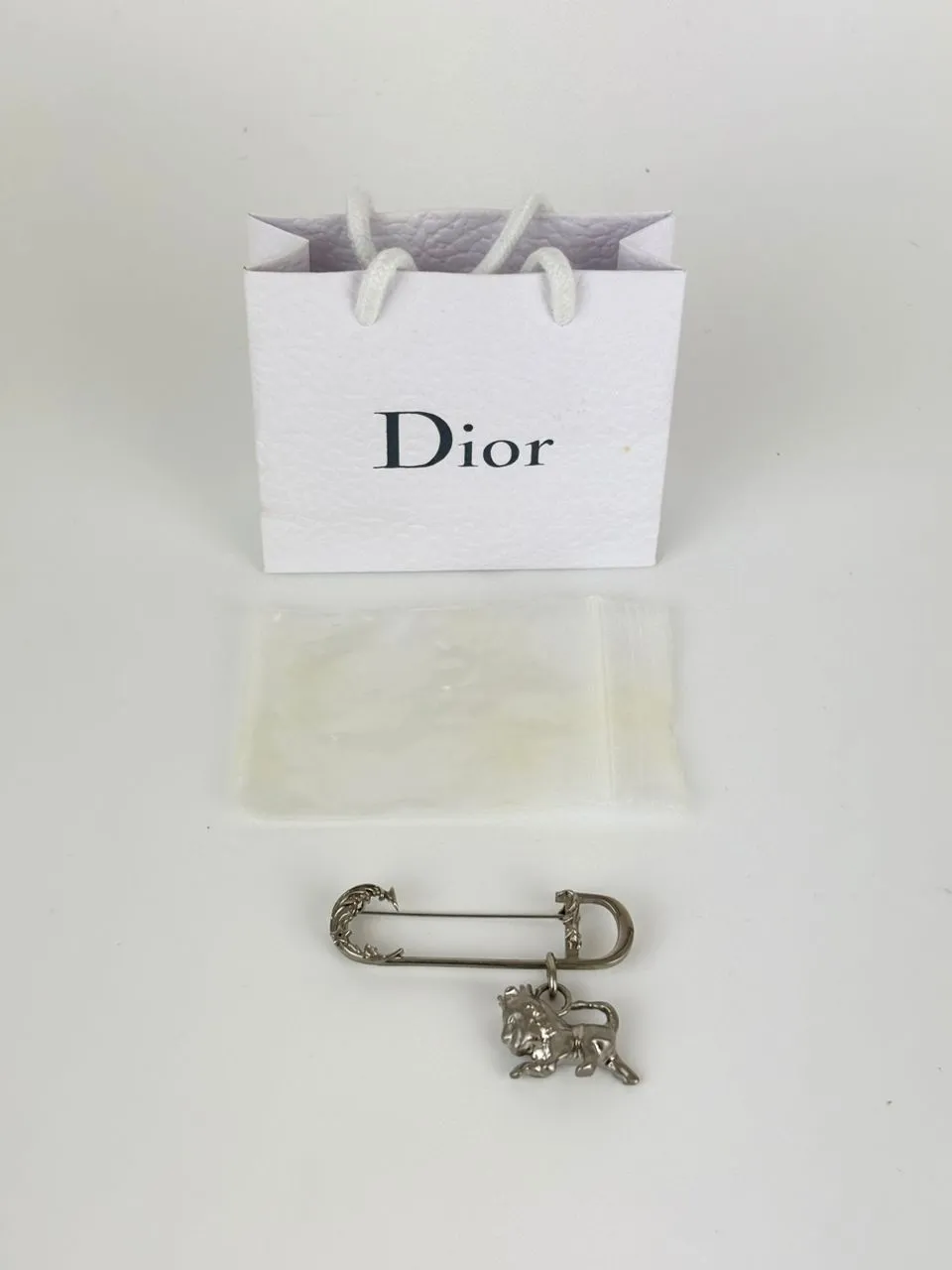 Homme Peter Doig Lion Brooch Silver