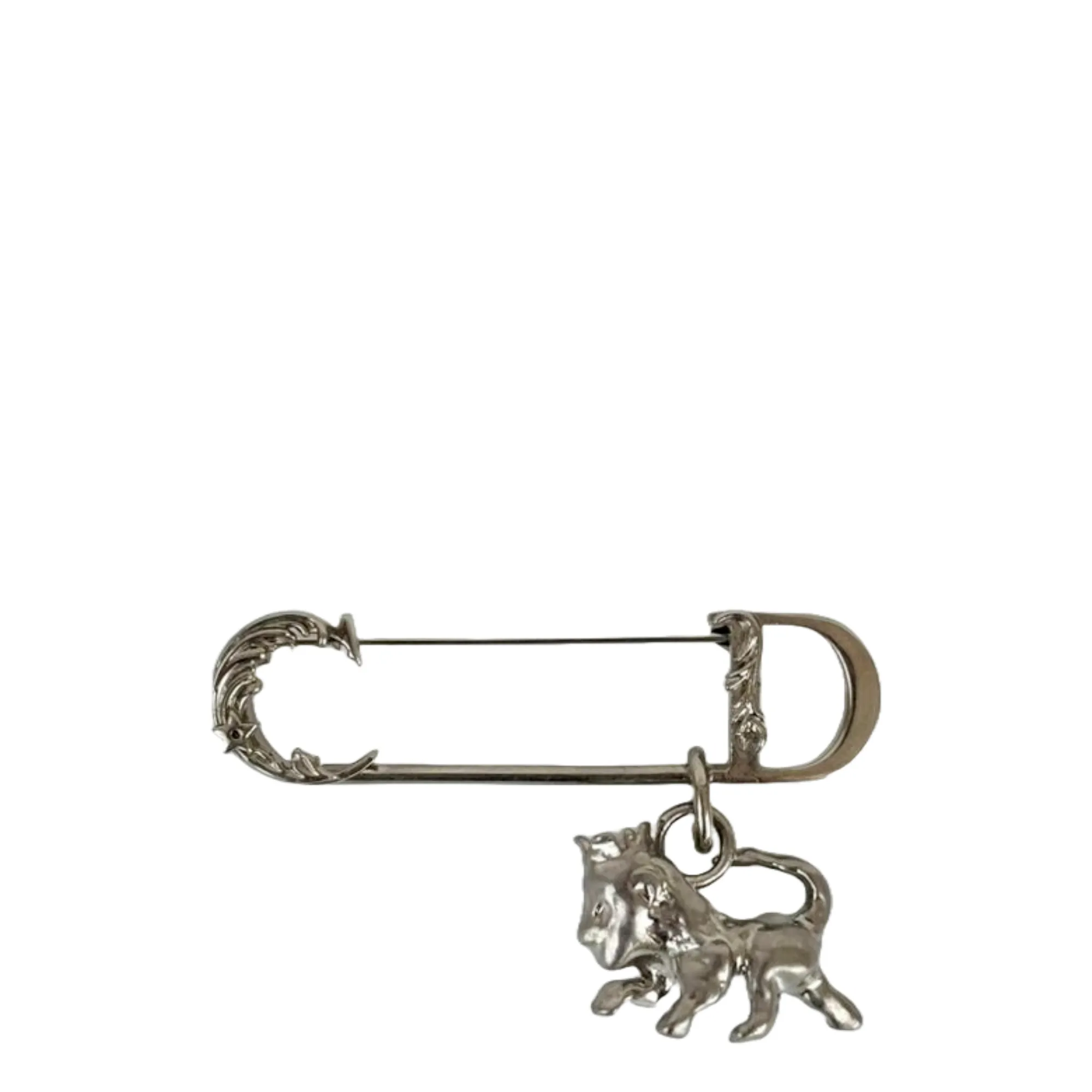 Homme Peter Doig Lion Brooch Silver