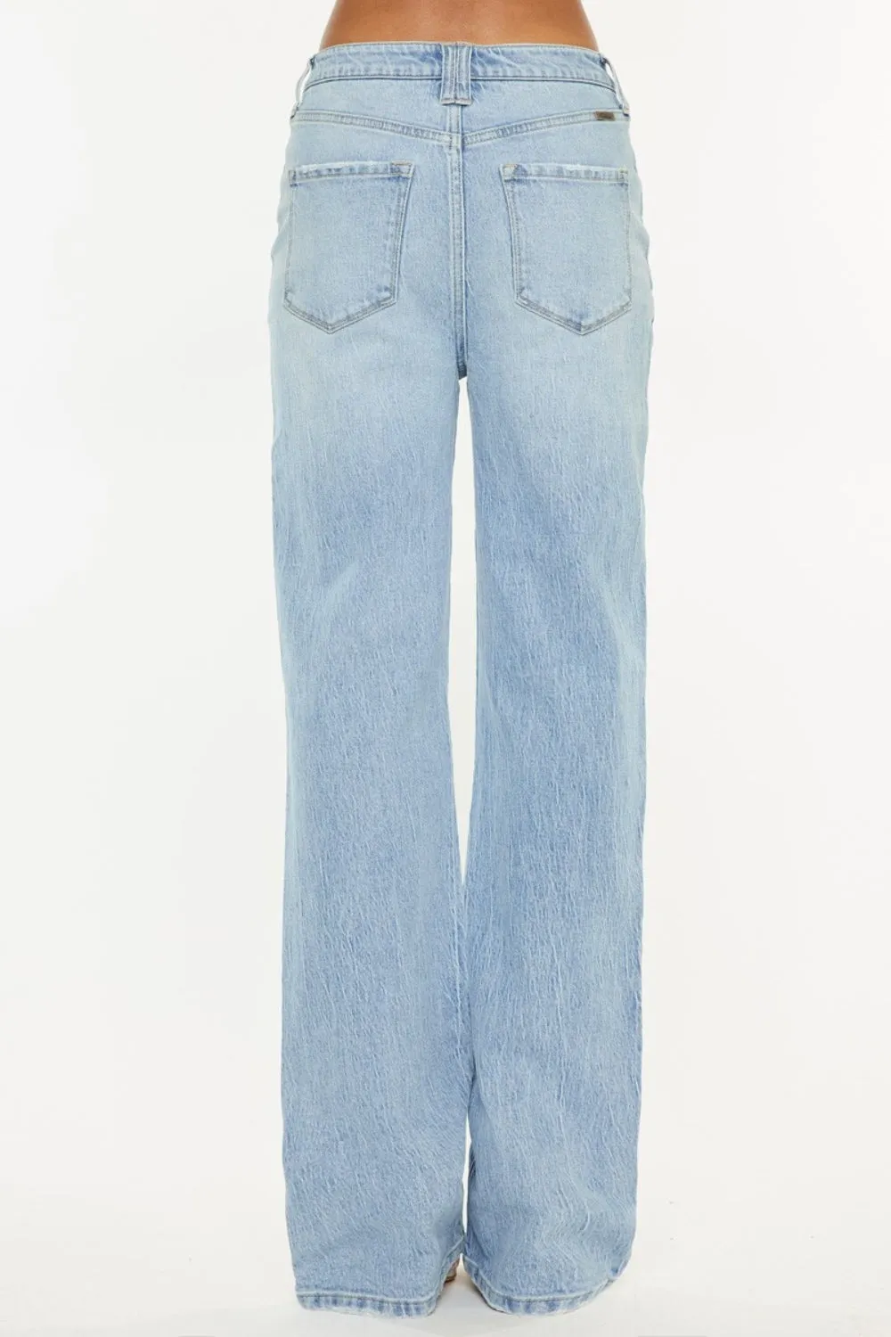 Kancan Distressed High Waist Straight Jeans