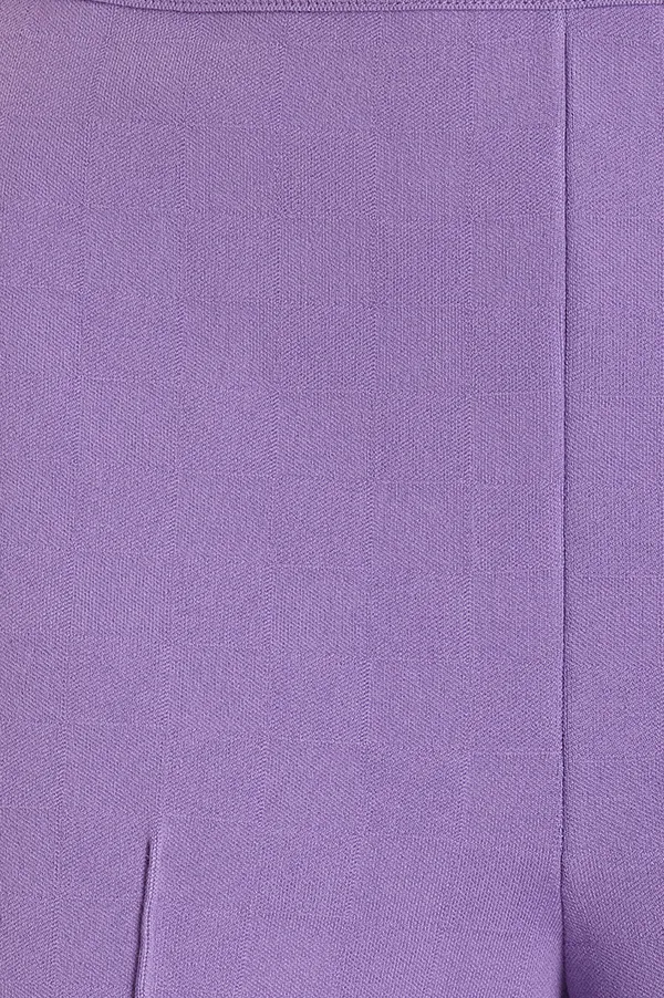 Kick Stretch-Cotton Pants In Purple