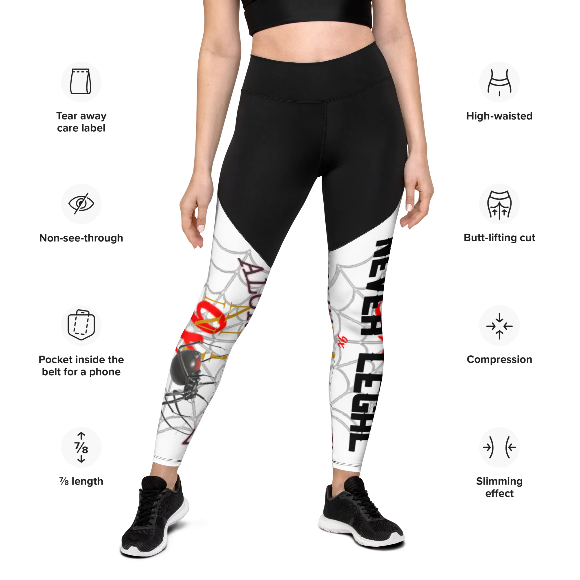 NEVER LEGAL 9X-Sports Leggings