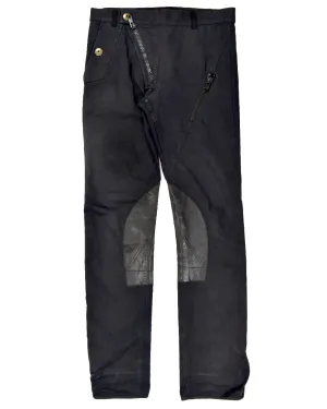 Raf Simons leather insert biker trousers S/S05 “History of the World”  46/30