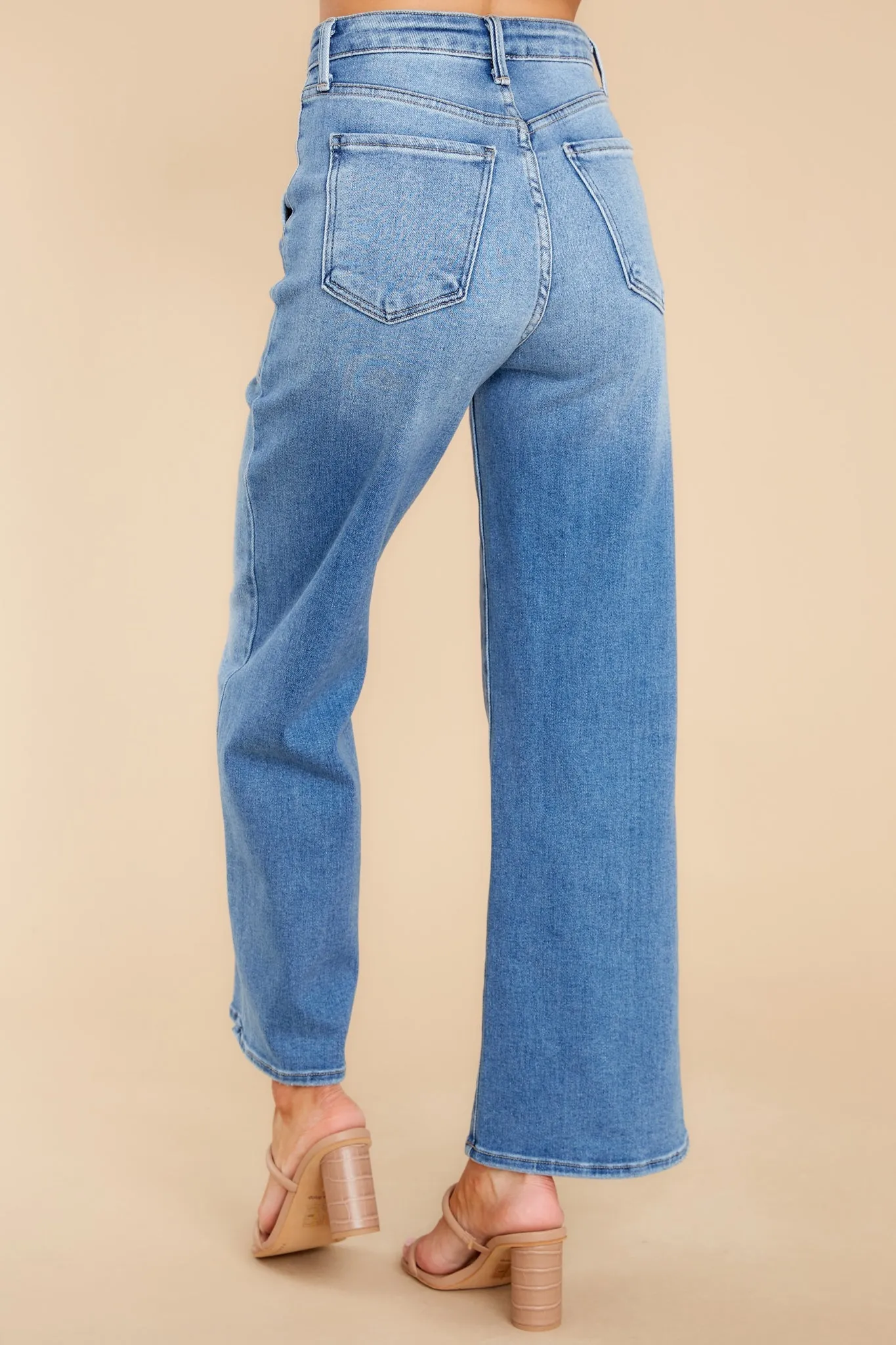 Something Amazing Medium Wash Wide Leg Jeans