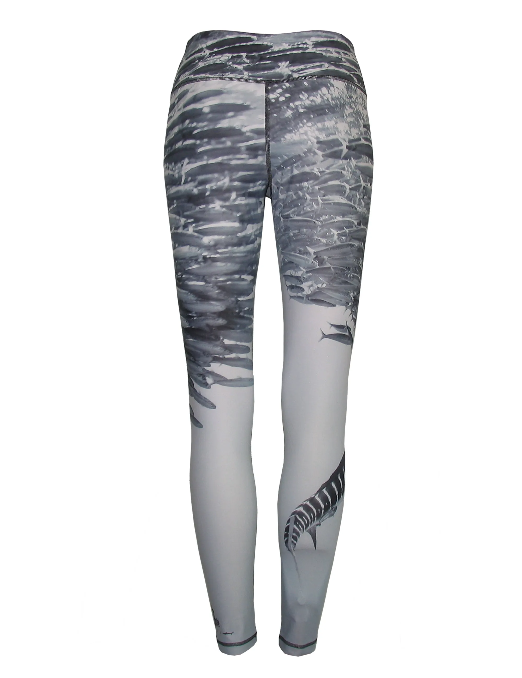 Striped Marlin Ocean Print Patterned All Sport Leggings