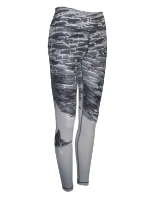 Striped Marlin Ocean Print Patterned All Sport Leggings