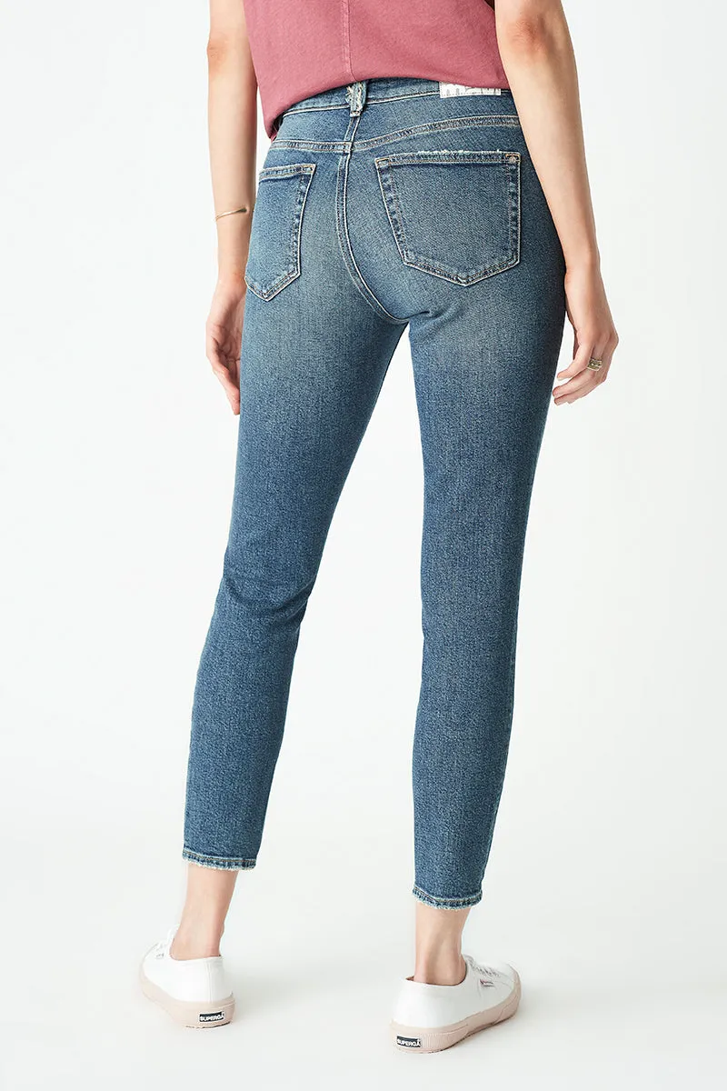 Tess Jeans - Mid Used Blue Denim