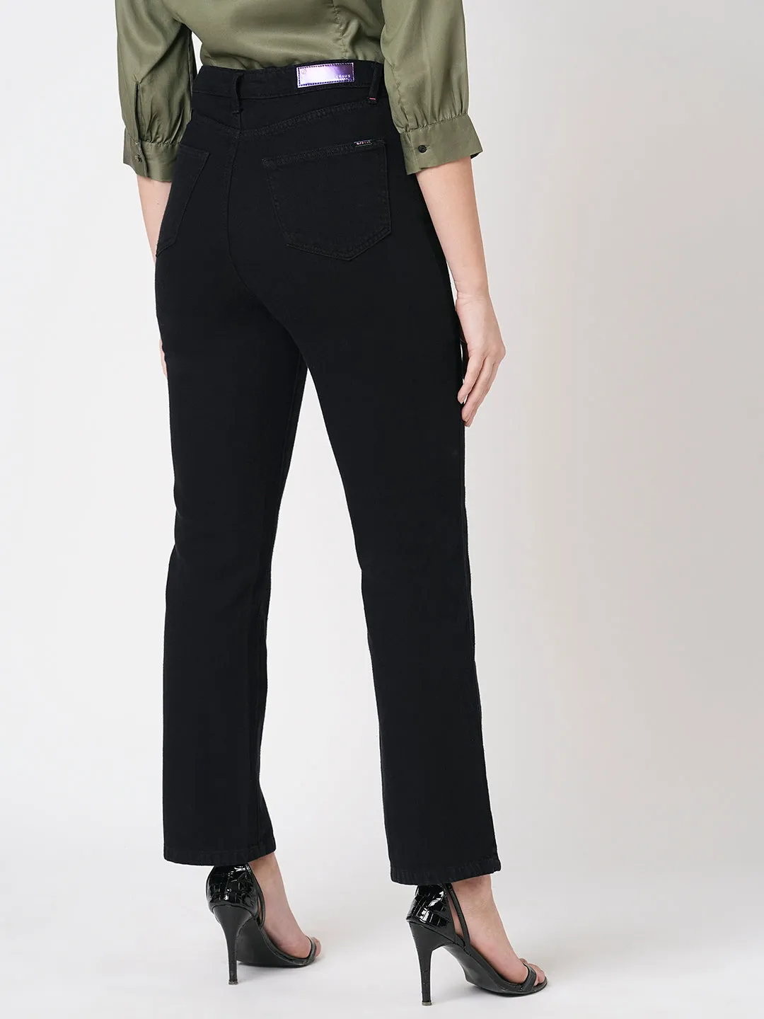 Women High-Rise Loose Straight Jeans