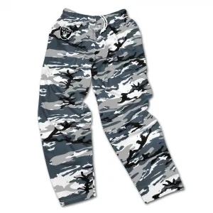 Zubaz NFL Football Men's Oakland Raiders Camo Casual Active Pants